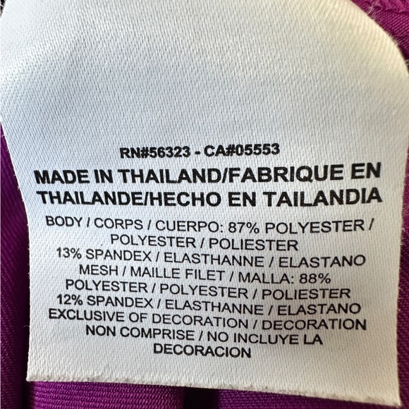 Nike Purple Golf dress with Orange Detail - Picture 6 of 7